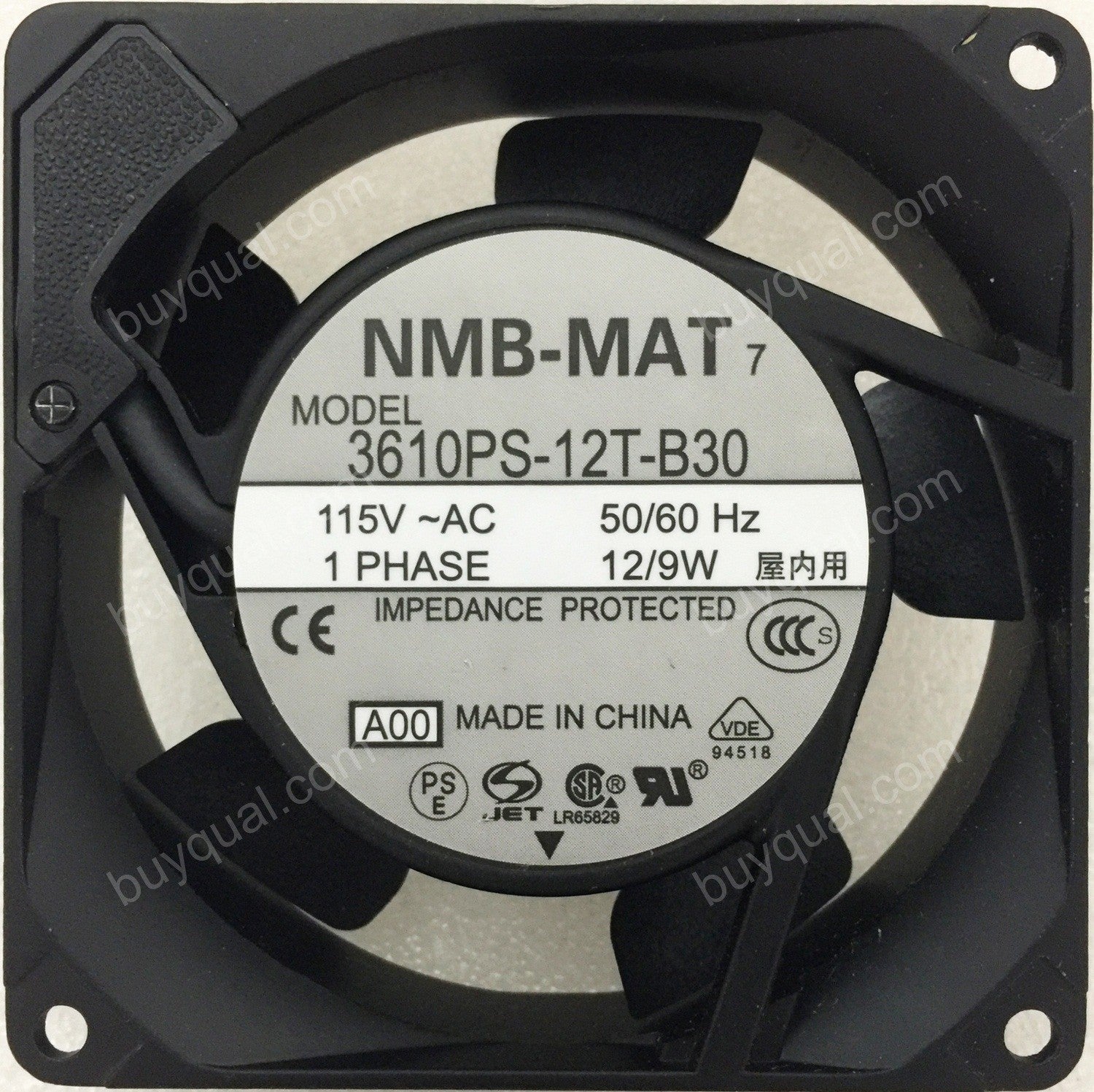 NMB 3610PS-12T-B30 115V 12/9W Cooling Fan NMB 3610PS-12T-B30 115V 12/9W Cooling Fan